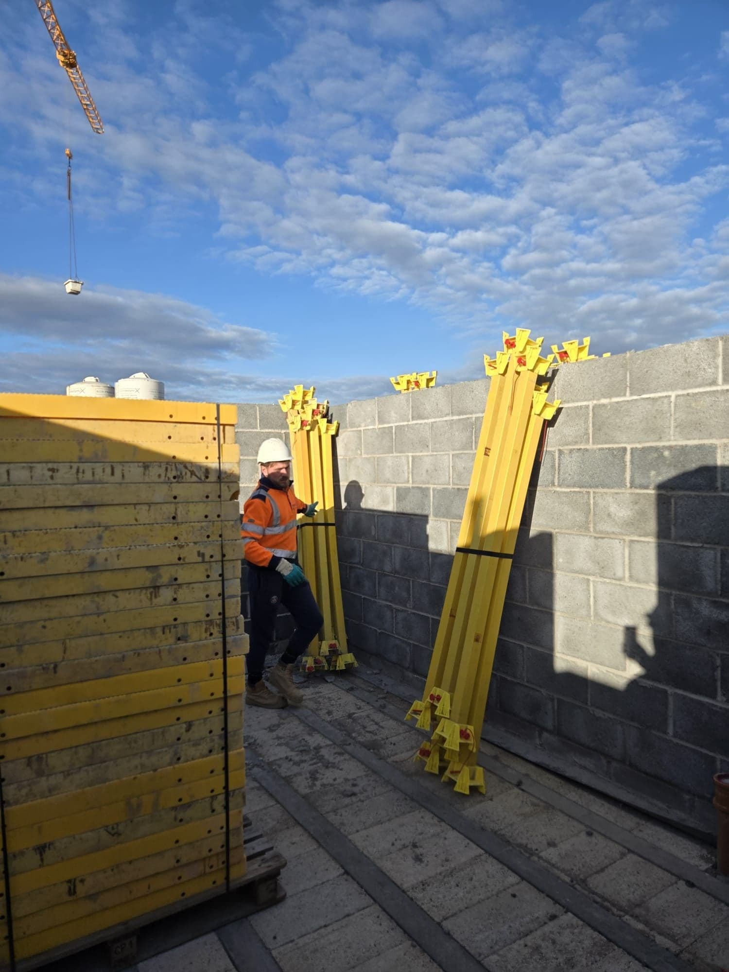 The trades above are done. One visit. Nothing left behind. — Graceland safety decking